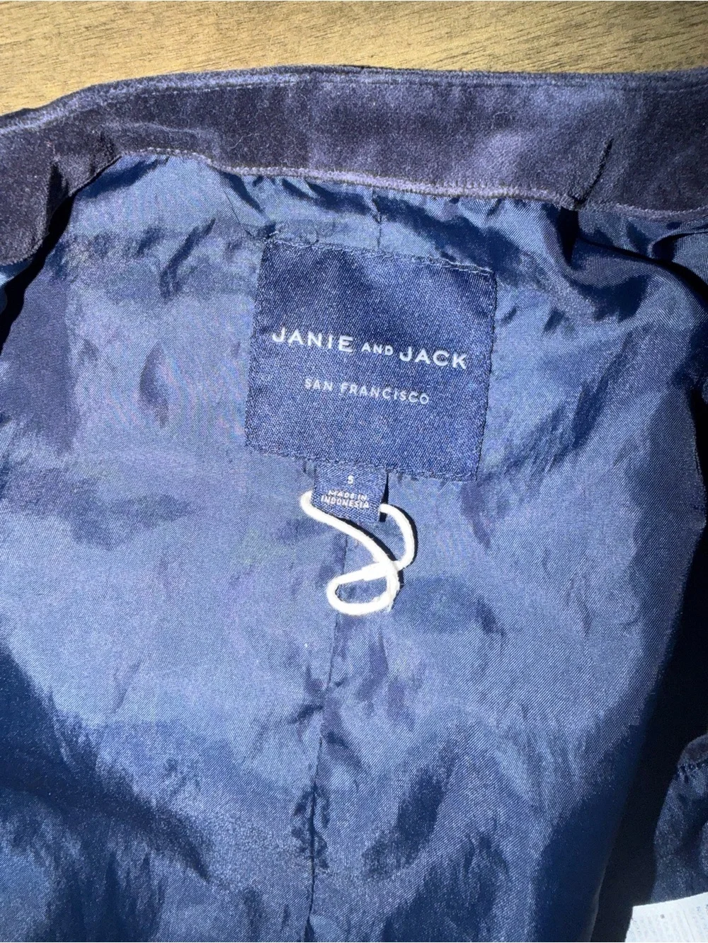 Janie and Jack 4 pcs holiday tarte pants shirt vest suits Navy Satin-Like Line
